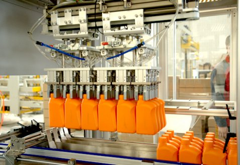 机油桶装箱包装线