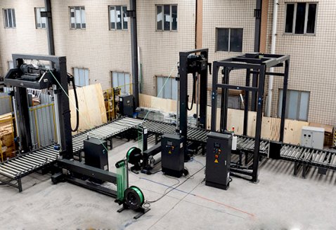 瓦楞纸板捆扎缠绕包装线