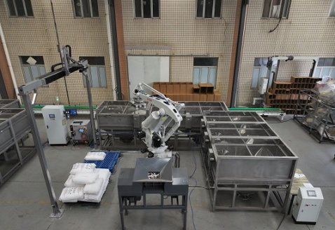 袋子卸垛破包包装线